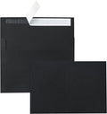 Silunkia Black Blank Note Cards and Envelopes 5 x 7 Heavyweight Flat Cardstock and A7 Envelopes Printable Self Seal 20 Packs for Birthday, Wedding Invitations, Thank You Cards, Baby Shower