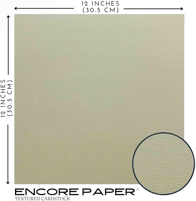 DESERT ALOE—12x12 Textured Cardstock | 80lb Textured Green Scrapbook Paper | Premium Cardstock for Cricut Cutting | 25 Sheets