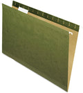 Pendaflex Reinforced Hanging Folders, Legal Size, Standard Green, 1/5 Cut, 25/BX (4153 1/5)