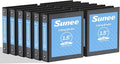 SUNEE 1.5 Inch Binders 3 Ring 12 Pack Bulk, PVC-Free Clear View 1 1/2 Inch Binders (Fits 8.5x11 Inches) for School, Office & Home Use, Black