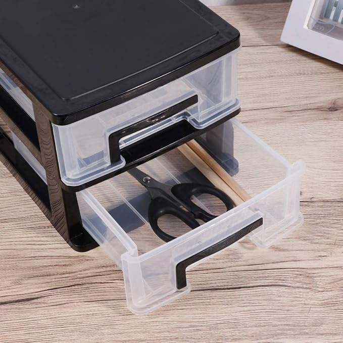 Cosmetic Organizer Mini Plastic Drawer Organizer Plastic Storage Drawers Storage Bins with Drawers Home Office Desktop Organizer Small Storage Drawer for Craft,Bathroom,Dorm,Desk