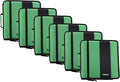 Case-it School Zipper Binder | 2" O-Rings | 350-Sheet | D-251 Canopy Green | Classic, Multiple Storage Pockets, Shoulder Strap, School & Office Organizer, 6-Pack