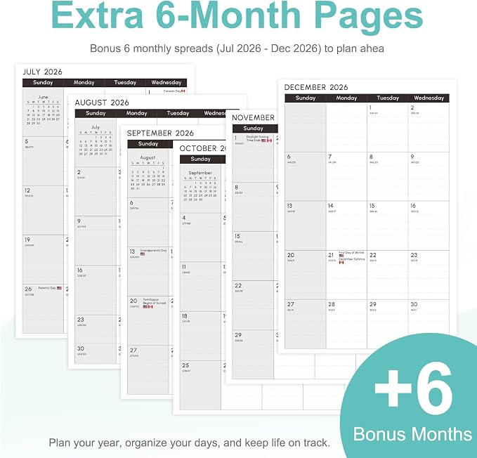 2027 Planner, Weekly and Monthly Calendar Planner Book, JAN 2027 - DEC 2027