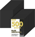 TUXIYA 500 Sheets Black Cardstock Paper,8.5" X 11" Card Stock 180 GSM/65 LB | Cardstock Printer Paper Construction Paper Black Card Stock for Art, Invitations, DIY Cards, Watercolor & Craft Projects