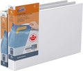QuickFit Heavy Duty 11 x 17 Inch Spreadsheet View Binder, D Ring, White, 2 Pack, 1.5 Inch