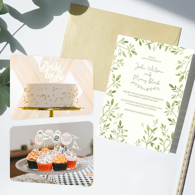 110lb Cream Cardstock 100 Sheets Ivory Cardstock Paper 300 GSM | Goefun Thick Paper for Printing, Invitations, Menus, Poster, DIY Card