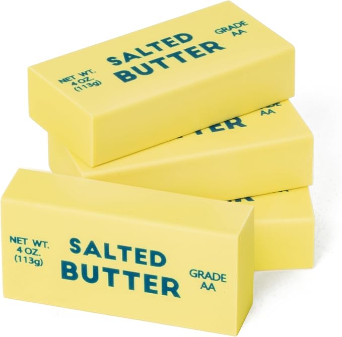 Laffact Butter Mini Eraser Bulk for Kids, 60Pcs Back to School Student Gift