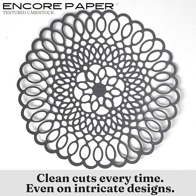 Lead—12x12 Textured Cardstock | 80lb Textured Gray Scrapbook Paper | Premium Cardstock for Cricut Cutting | 25 Sheets