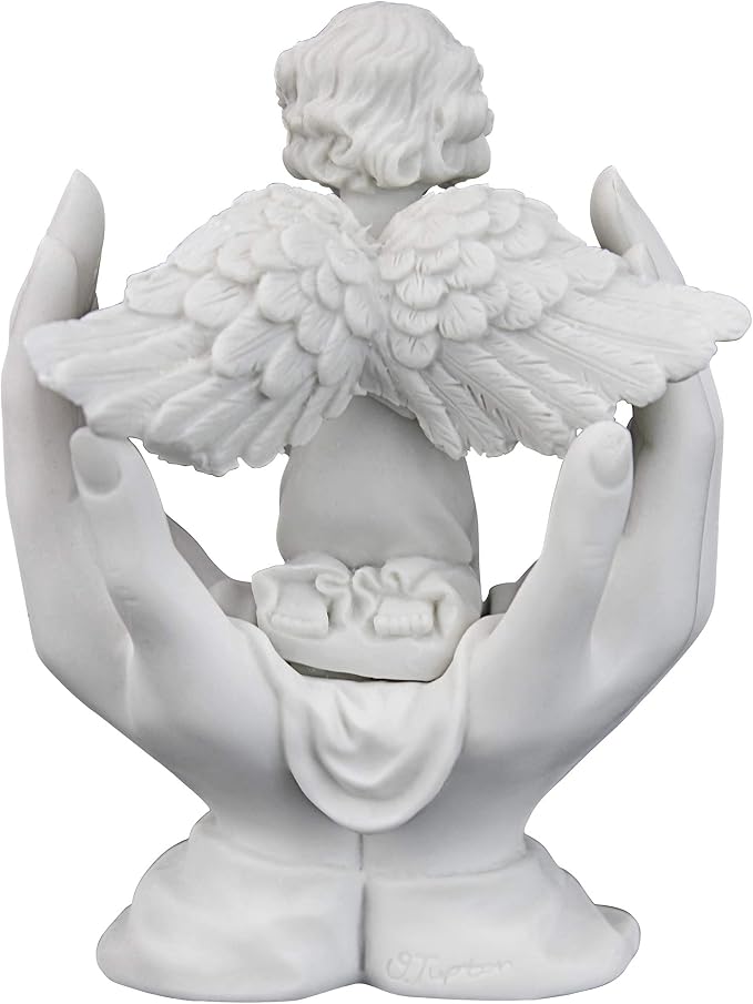 Design Toscano Prayers of an Angel Bonded Marble Statue