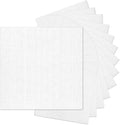 12x12 White Linen Cardstock 80lb 100 Sheets | Goefun White Card Stock Paper Textured Cardstock, Thick Printer Paper for Scrapbook, Cardmaking, Invitations, DIY
