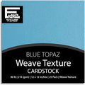 Blue Topaz—12x12 Textured Cardstock | 80lb Textured Blue Scrapbook Paper | Premium Cardstock for Cricut Cutting | 25 Sheets