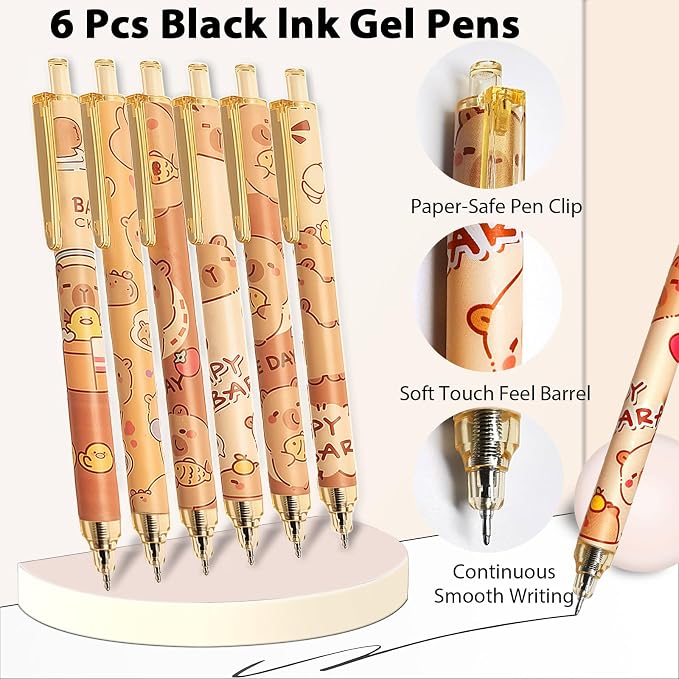 Cute Capybara Stationery Set, Kawaii School Supplies Gift for Students
