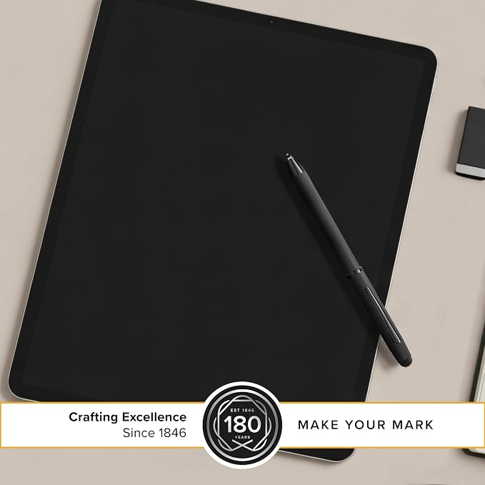Cross Tech3+ Brushed Black PVD Multifunction Pen, Black Ink, Corporate Gift