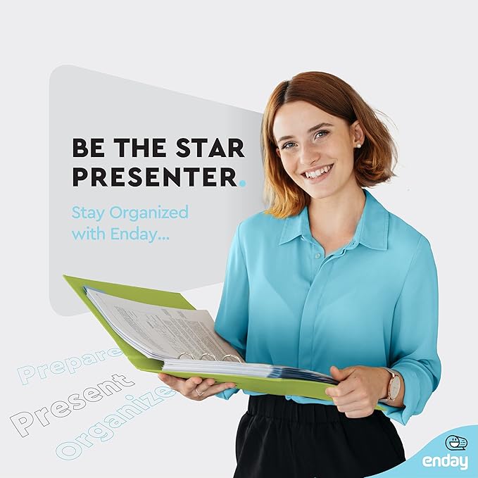 Enday 1/2 inch Binder 3 Ring Binder (24 Pack - Assorted Colors) O-Ring Binder with Clear View Cover and 2 Inside Pocket - for Letter Size 8.5 x 11'' Paper, Ideal for School Supplies, Office, and Home