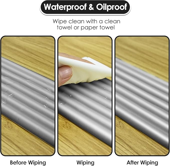 Soft Extra-Wide Edge Protector for Baby, 16.4ft Baby Proofing Edge Guards Padding Self-Adhesive Double Sided Tape, Safety Guards Proof Foam Padding for Sharp Edges, Table, Desk, Furniture Grey