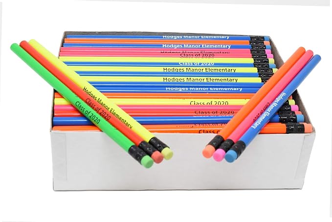 Pencil Guy Neon Round Pencils, 1000 per box