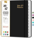 Taja Planner 2026-2027, 8.5" x 11" Calendar Planner, Jul 2026-Jun 2027 | Letter Hardcover Weekly & Monthly Academic Year Planner, Large Planning Agenda With Tabs, School & Office Supplies, Black