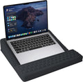 Adjustable Lap Desk with Wrist Rest, Reversible Laptop Stand | Cooling Grip Surface, Fits up to 17'' Laptop, Portable Lap Desk with Pillow Cushion, Computer Tray for Home Office, Dark Gray