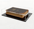 Acrylic Display Case, Clear Acrylic Display Box with Matte Base, Dustproof Collectible Showcase for Books, Stamps, Medals, Maps, Albums and Jewelries, 10.6 x 8 x 2.4 inch