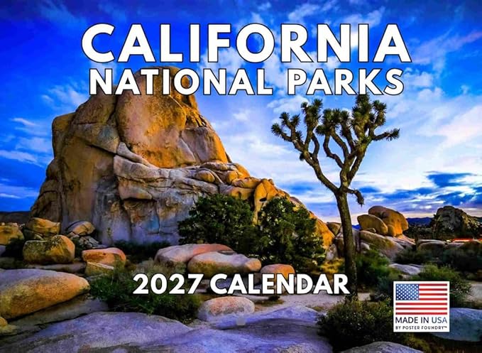 California National Parks Calendar 2027 Monthly Wall Calender 12 Month