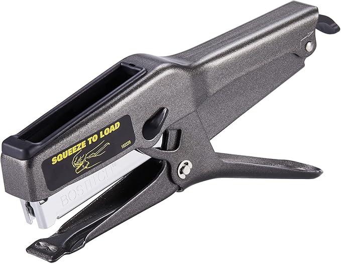 Bostitch Office B8 Heavy Duty All Metal 45 Sheet Plier Stapler, 210 Stapler Capacity, Full-Strip, Charcoal