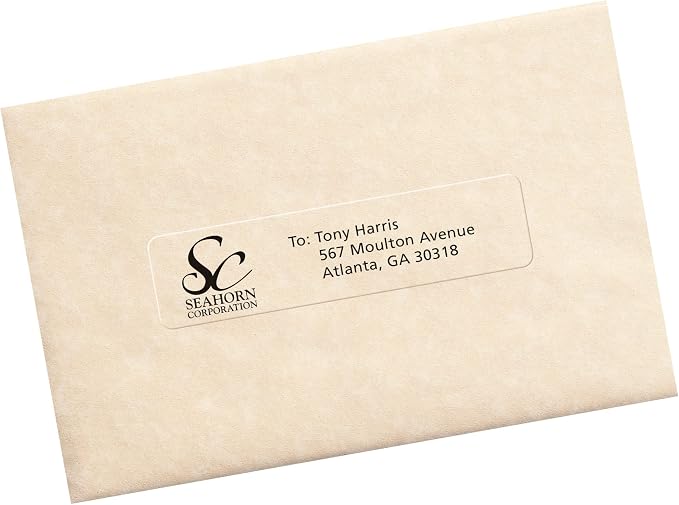 Avery® Printable Address Labels, Sure Feed® Technology, 1" x 4", Matte Clear, 1,000 Blank Mailing Labels (05661)
