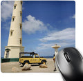3D Rose "California Lighthouse Oranjestad Arubaca04 Lse0001Lynn Seldom" Matte Finish Mouse Pad - 8 x 8" - mp_72926_1