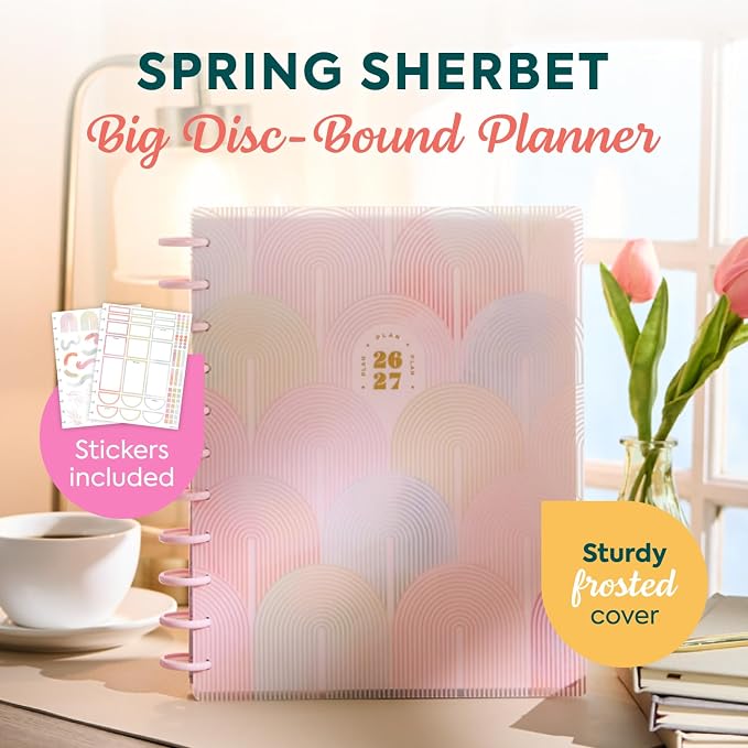 Happy Planner Disc-Bound Planner July 2026–June 2027, Big Size