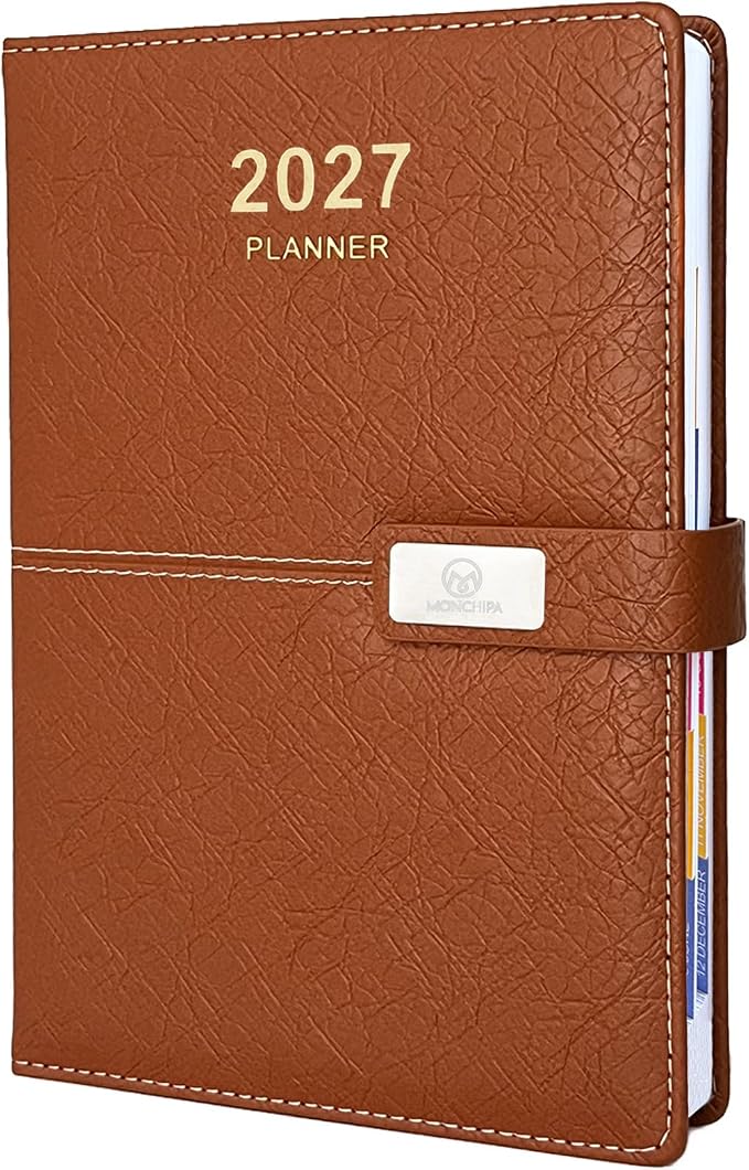 2027 Daily Planner - One Page per Day, 2027 Hourly Daily Calendar Book
