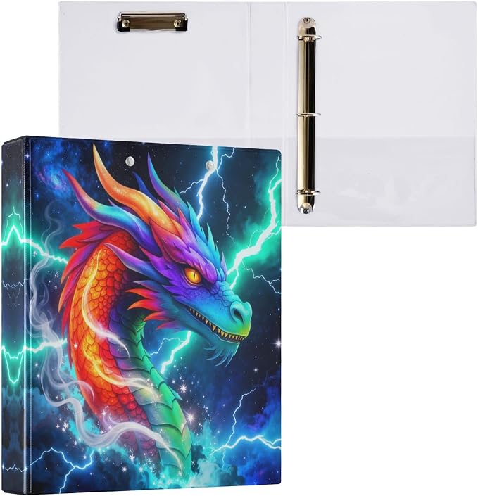 Basketball Player Slam Dunk Round Ring Binders 1.5 Inch Green Black Cool 3 Ring Clipboard Binder for Office School Work Supplies File Folder Document 200 Sheet Capacity Easy Open 2 Pieces