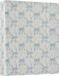 Bow Ribbon 3 Ring Binders 1.5 Inch Round Rings Clear View Three Ring Binders Versatile Binder for Work School Office Supply 1 Pack