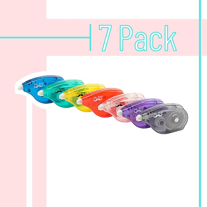 Mr. Pen- Correction Tapes, 14 Pack, 0.2" x 393", White Correction Tape Set