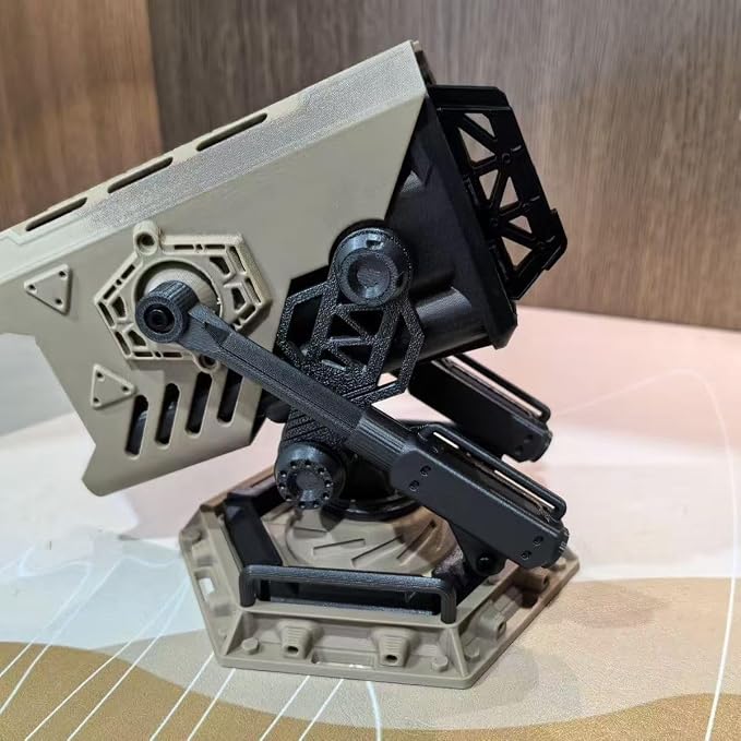Creative Pen Holder,‌Military Style 3D Printed Pen Holder - Adjustable Click-Lock Desktop Organizer, Battlefield Mech Model Utility Ornament, PETG Material, EVA-00 PROTOTYPE