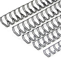 Rayson Wire Binding Spines, 2:1 Pitch, 21-Loop Black, Mixed Sizes, 100 Pack | Includes 3/8", 7/16", 1/2", 9/16" and 5/8" sizes; black 2:1 pitch wires for compatible wire binders.