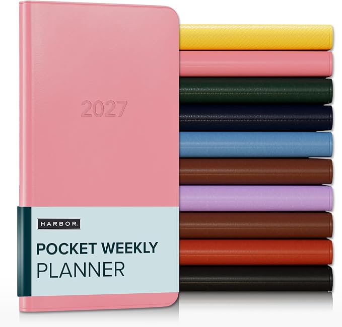 Harbor Pocket Weekly Monthly Planner 2026-2027 Cambridge Flamingo