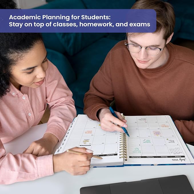 Academic Planner 2026-2027, Jul 2026-Jun 2027 Monthly & Weekly Planner