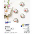Avery TrueBlock Round Labels, 1" Diameter, Matte White, Sure Feed Technology, Print-to-The-Edge Capability, Laser/Inkjet Compatible, 720 Printable Labels Total (5224)