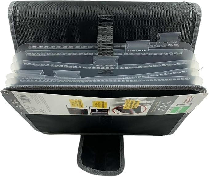 Mead Five Star Binder - Zipper 2 Inch 3-Ring Binder, Expansion Panel and Expanding File, 580 Sheet Capacity Assorted Colors