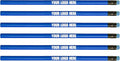 Custom Round Neon Pencil. Promotional Personalized Imprinted Round Pencils. Custom Printed Name/Business/Event Information (Neon Blue, 1000 Count, Pack of 1)