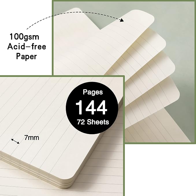 URSUNSHINE Ruled Notebook/Journal - Classic Lined Journal/Notebook