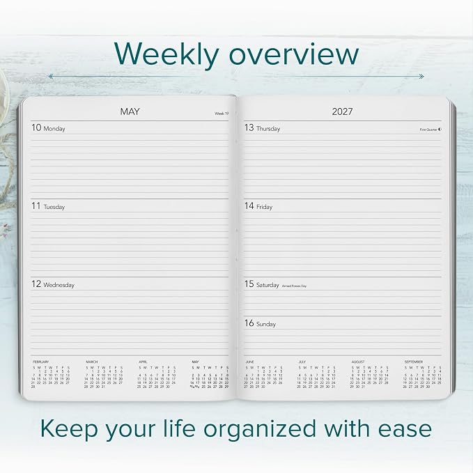 Harbor Desk Weekly Monthly Planner 2026-2027 Cambridge Reef Blue