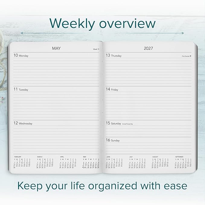 Harbor Desk Weekly Monthly Planner 2026-2027 Key West Dark Purple