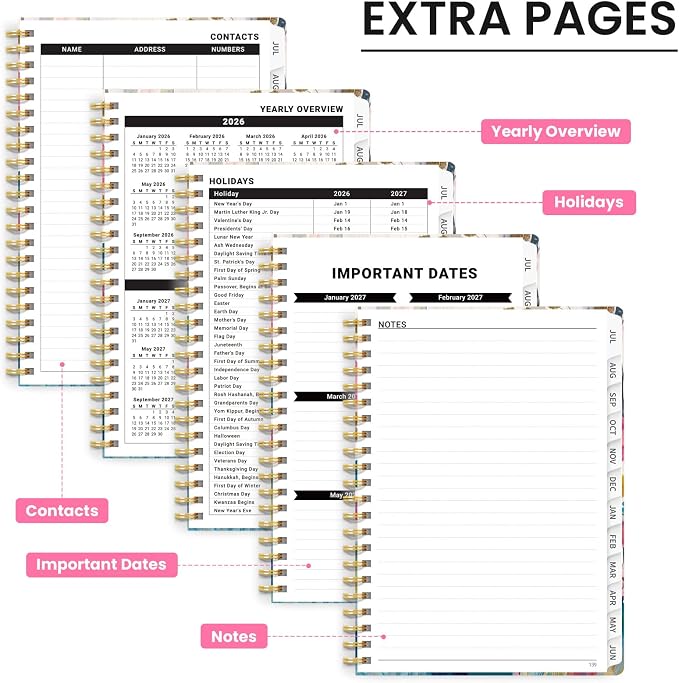 ZOTIA Planner 2026-2027, Jul 2026-Jun 2027 Weekly & Monthly Calendar