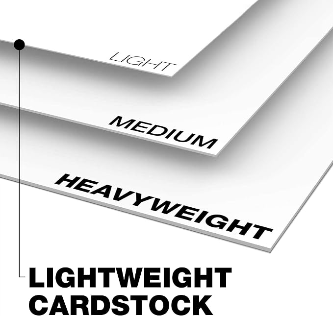 Springhill White 8.5” x 11” Cardstock Paper, 67lb Vellum Bristol, 147gsm, 2,000 Sheets (8 Reams) – Premium Lightweight Cardstock, Vellum Printer Paper with Textured Finish – 016000C