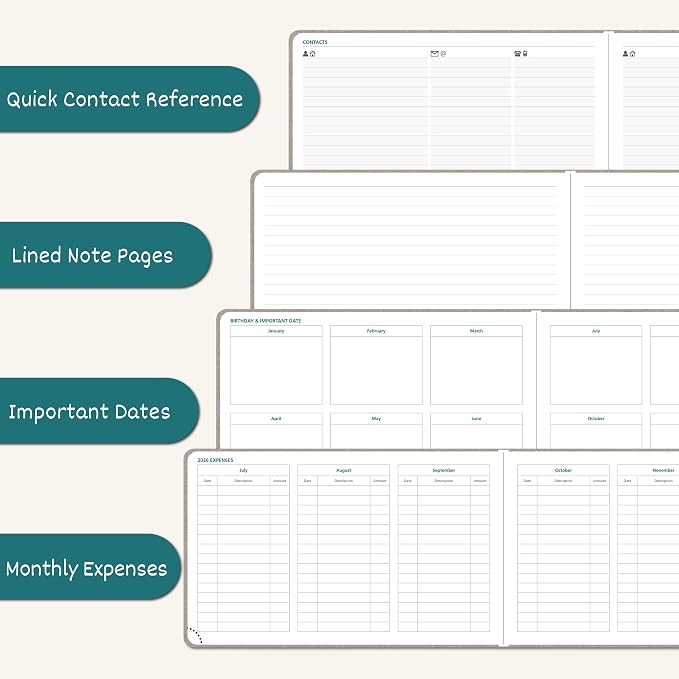 BEZEND 2027 Planner Weekly and Monthly, Daily Calendar Book (9"x5.5")