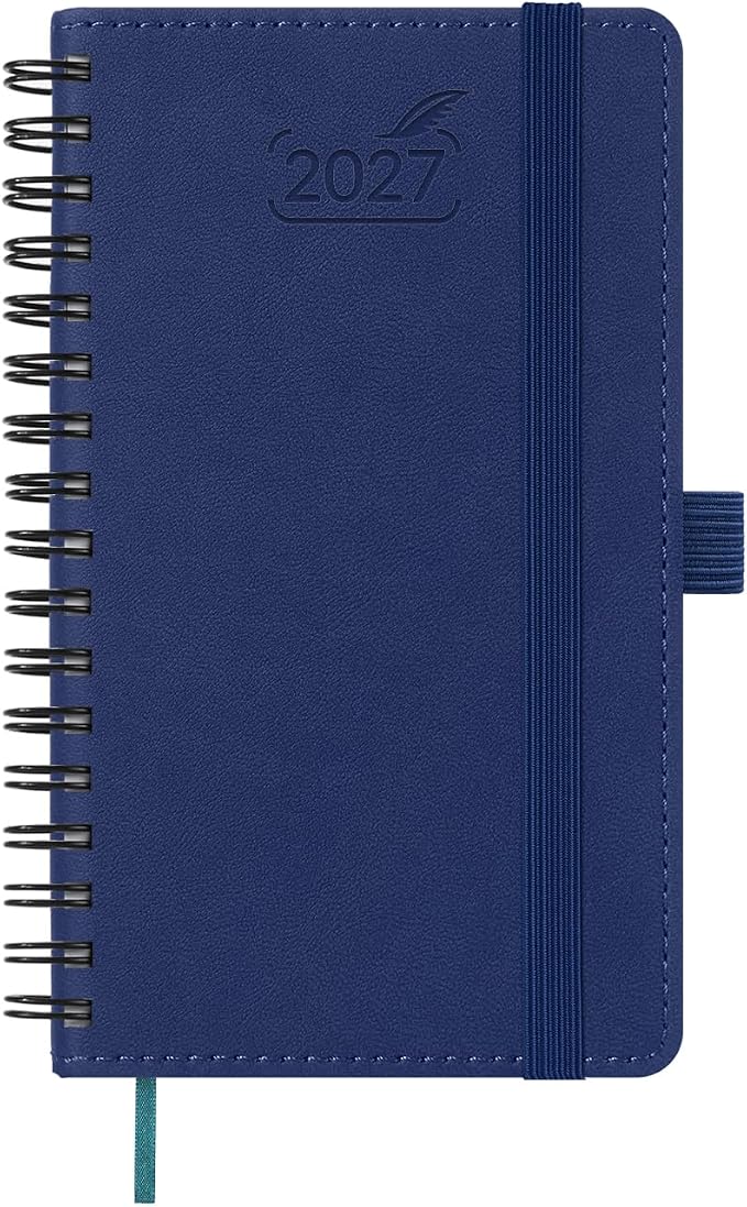 BEZEND Pocket Calendar 2027, Weekly Monthly Planner for Purse (3.5" x 6")