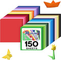 MAXECHO 12" X 12" Colored Cardstock Bulk 150 Assorted Sheets in 30 Colors Construction Paper Card Stock Printer Paper for DIY Crafts, Kids School Supplies, Cricut, 180 GSM