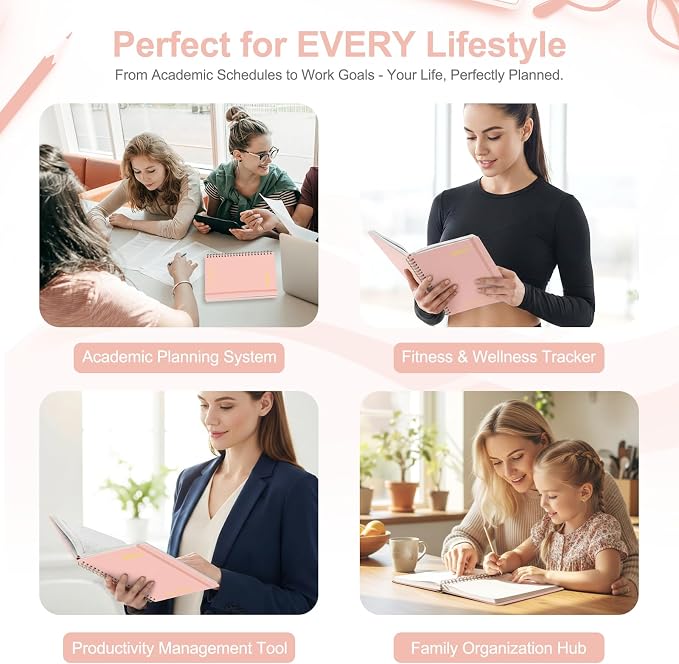 Planner 2026-2027, Weekly and Monthly Academic Year Calendar Planner, July 2026 - June 2027, Daily Agenda Book for Office School Supplies, Letter Size(8.5'' x 11'')