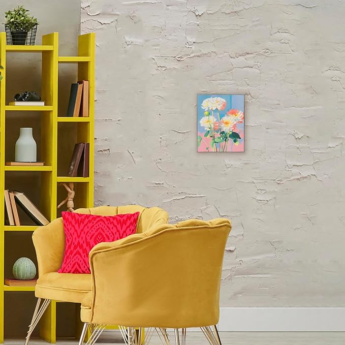 'Colorful Chrysanthemum Impressions'| Framed Giclee Art | Stupell Industries | Gray, 11 x 14 Inches, Easy to Hang and Sturdy, Made in USA, by Sisi and Seb
