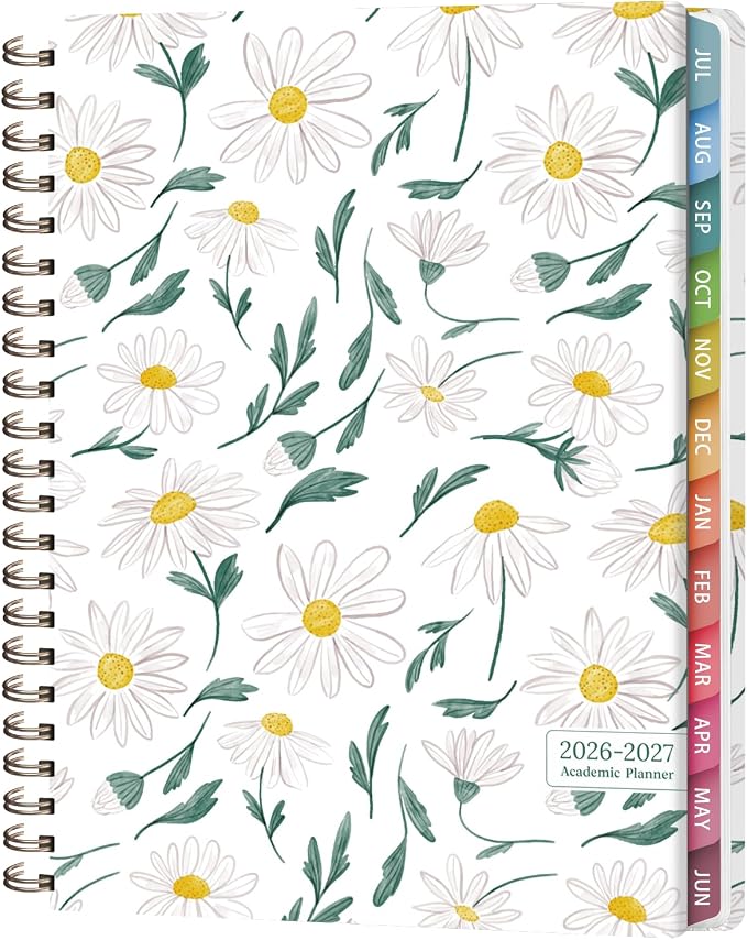 Planner 2026-2027, Weekly and Monthly Academic Year Calendar Planner, July 2026 - June 2027, Daily Agenda Book for Office School Supplies, Letter Size(8.5'' x 11'')